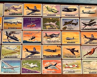 American Airlines Airbus Set of 70 Aviation Trading Cards - 2.5