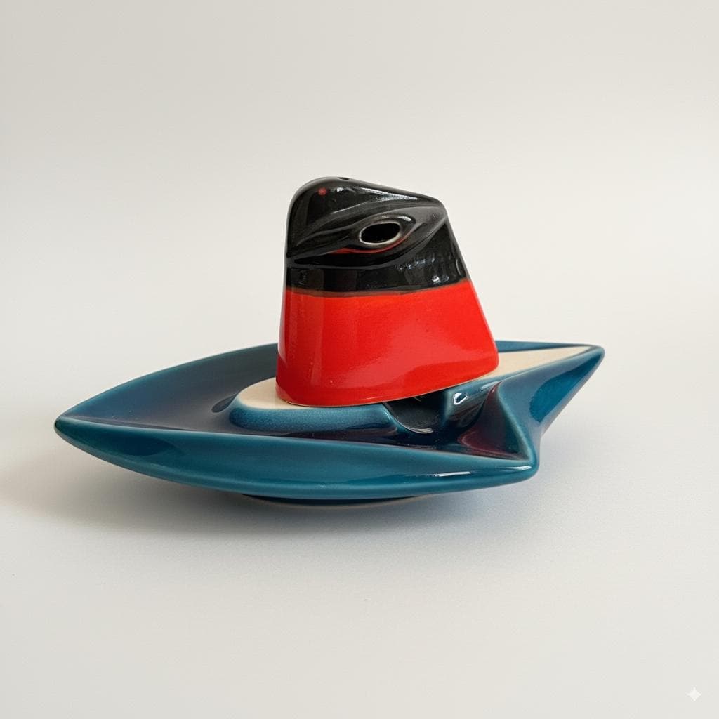 Vintage 'la Cheminee Qui Fume' SS FRANCE Smokestack Ashtray - Etsy
