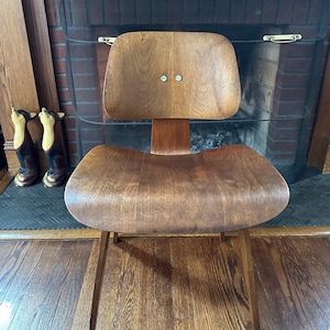 Authentic Vintage 1950s 2nd Run Herman Miller LCW (lounge Chair