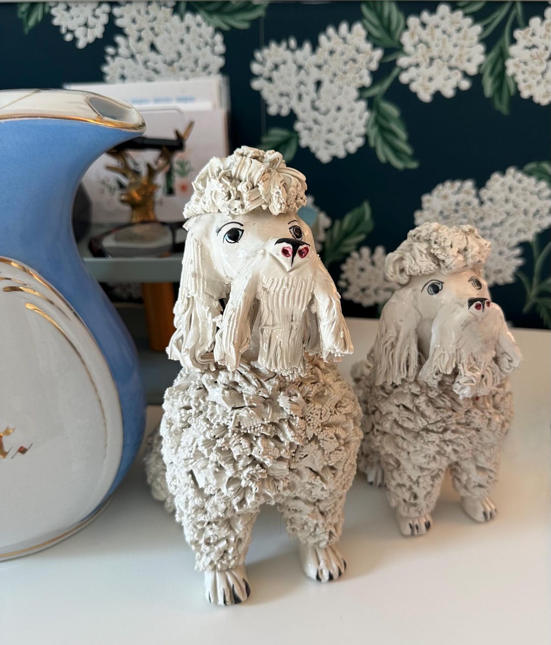 Pair of Large Vintage Hand Made Italian Spaghetti Poodles - Etsy