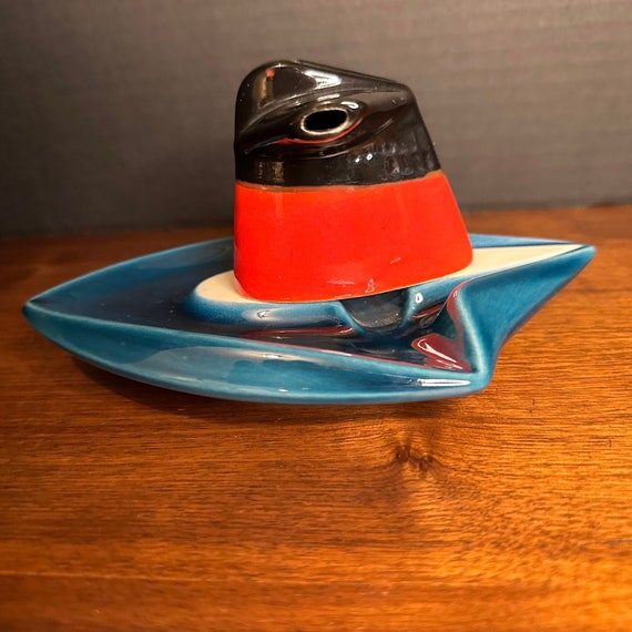 Vintage 'la Cheminee Qui Fume' SS FRANCE Smokestack Ashtray - Etsy