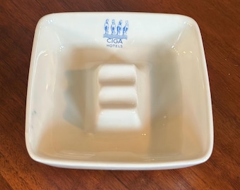 Posacenere vintage Richard Ginori per hotel CIGA (due disponibili)