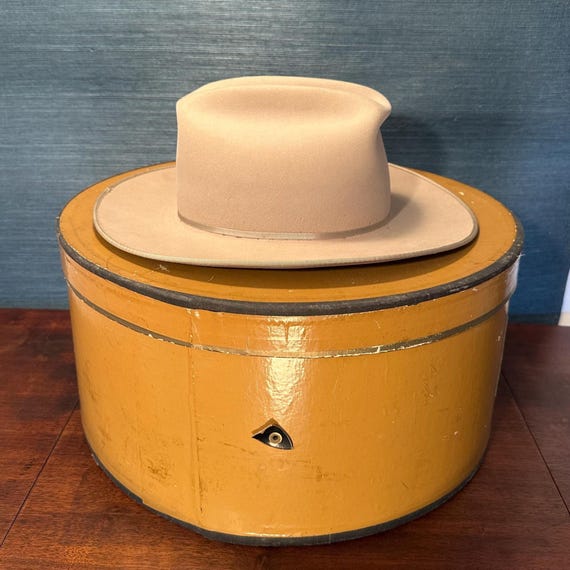 Vintage Stetson Open Road Cowboy Hat With Original Hat Box