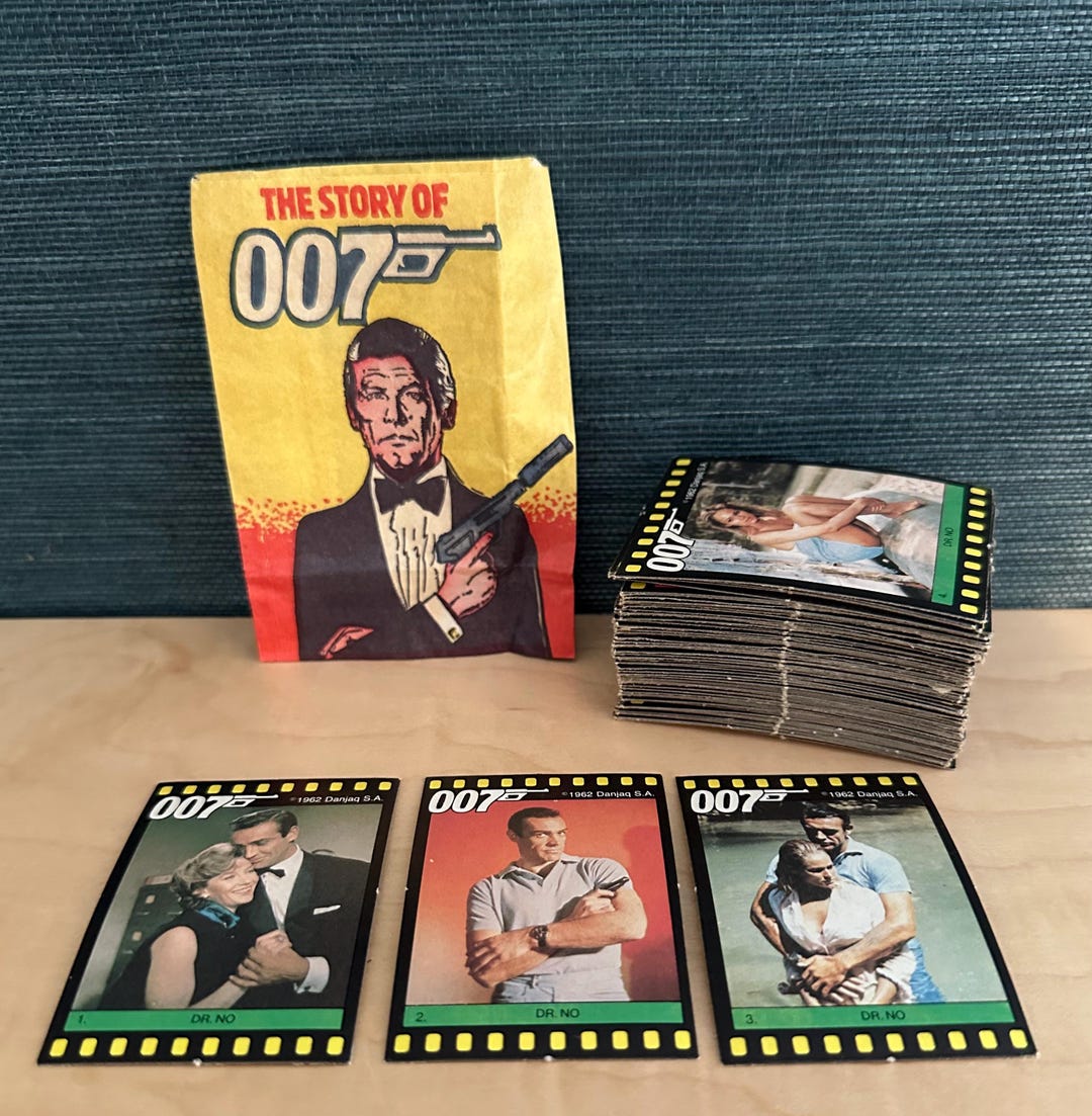 James Bond 'story of 007' Trading Cards, 1984 Complete Set - Etsy