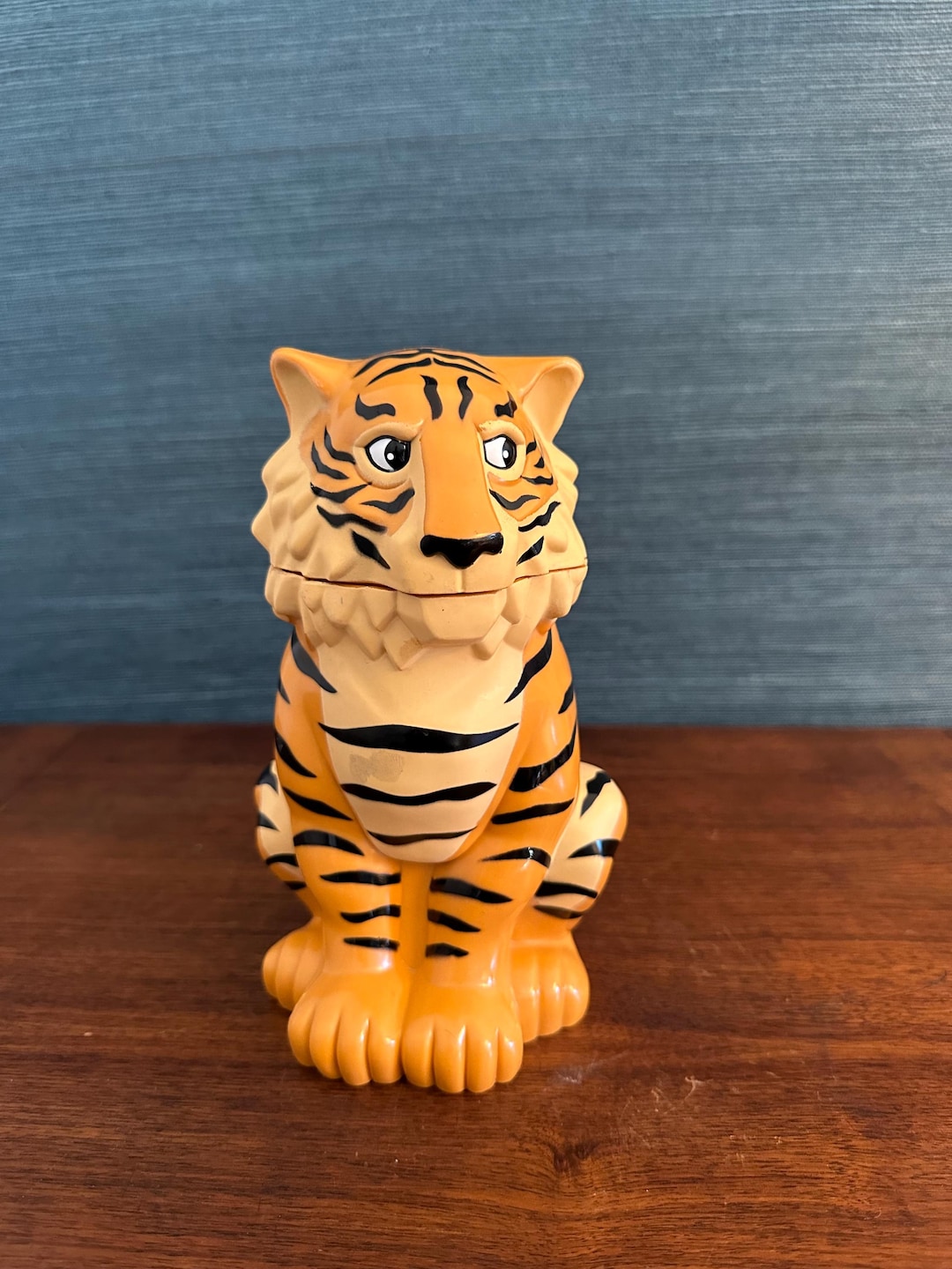 Tasse Souvenir Vintage Cirque Ringling Bros Barnum & Bailey – Tigre Blanc, Plastique Lourd, état Brut