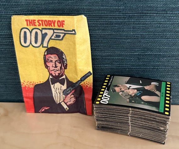 James Bond 'story of 007' Trading Cards, 1984 Complete Set - Etsy