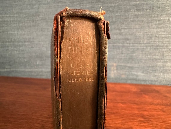 Vintage 1923 Book of Thrift Coin Bank - First National Bank, Texas