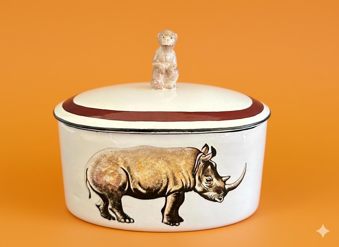 4438）Mottahedeh（モッタヘデ）の磁器の蓋物　詳細不明 4438）Mottahedeh（モッタヘデ）の磁器の蓋物 詳細不明 - メルカリ