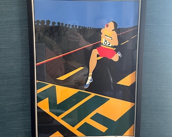 Manifesto originale della Maratona di Boston del 1981, firmato e numerato da K.N. Martin.