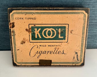 Vintage 1950s Kool Cigarettes Promotional Ashtray Penguins Milk