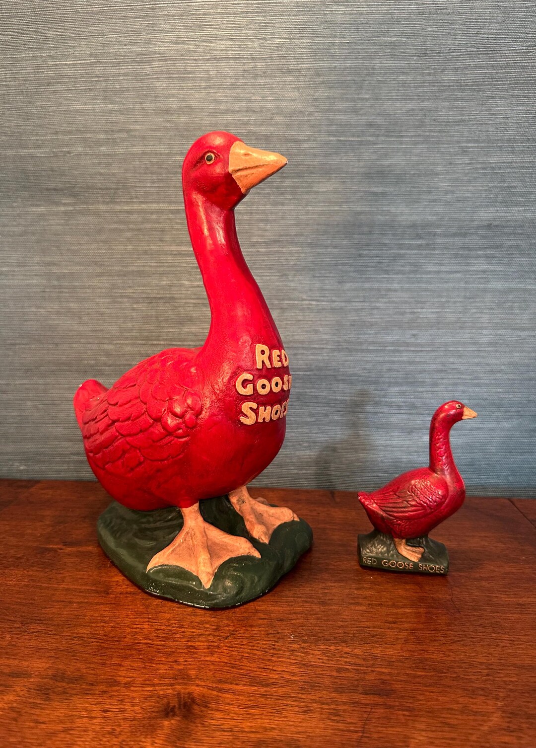 Antique Pair of Red Goose Shoes Chalkware Advertising Displays - Etsy
