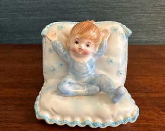 Vintage Enesco Japan porseleinen plantenbak voor babykussen