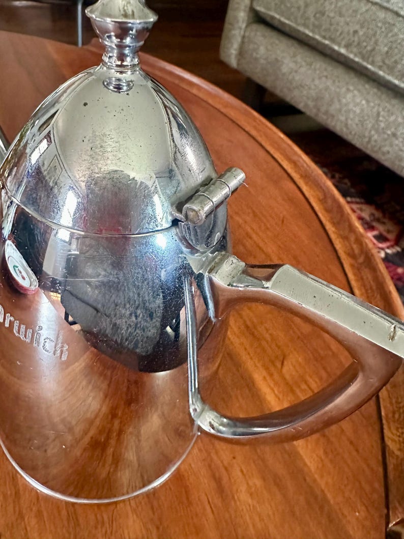 Vintage Stanley Hotel Silver Teapot - "The Warwick" Landers Frary & Clark Insulated Pitcher image 13