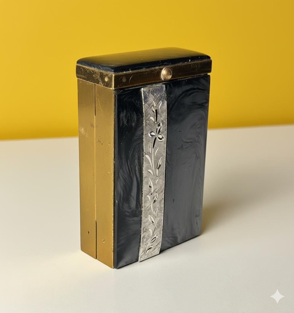 Vintage 1950s Cigarette Case Made by Marhill 