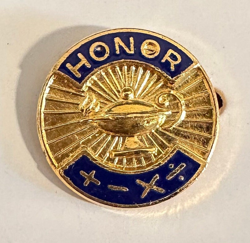 Amc Math Label Pin Honors Math Lapel Pin on Original Backing - Etsy
