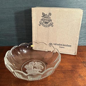 Val Saint Lambert てんとう虫型 ガラス置物
