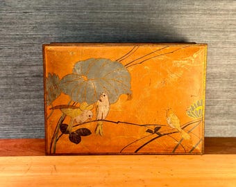 Vintage CANCO Art Deco Lithograph Tin Confections Box