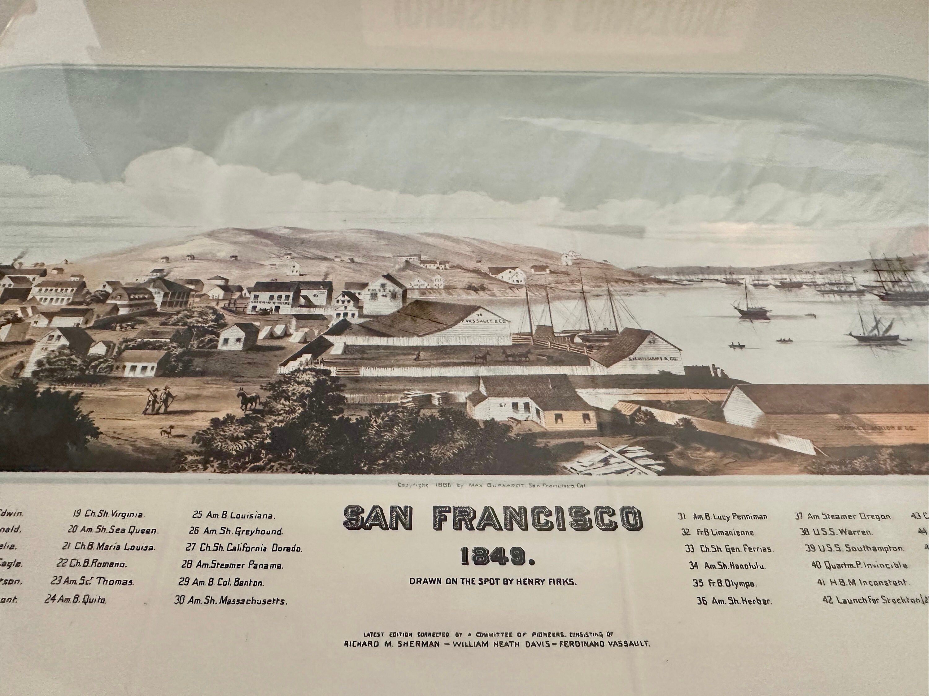 Vintage Framed San Francisco Lithograph, 1886 - Etsy