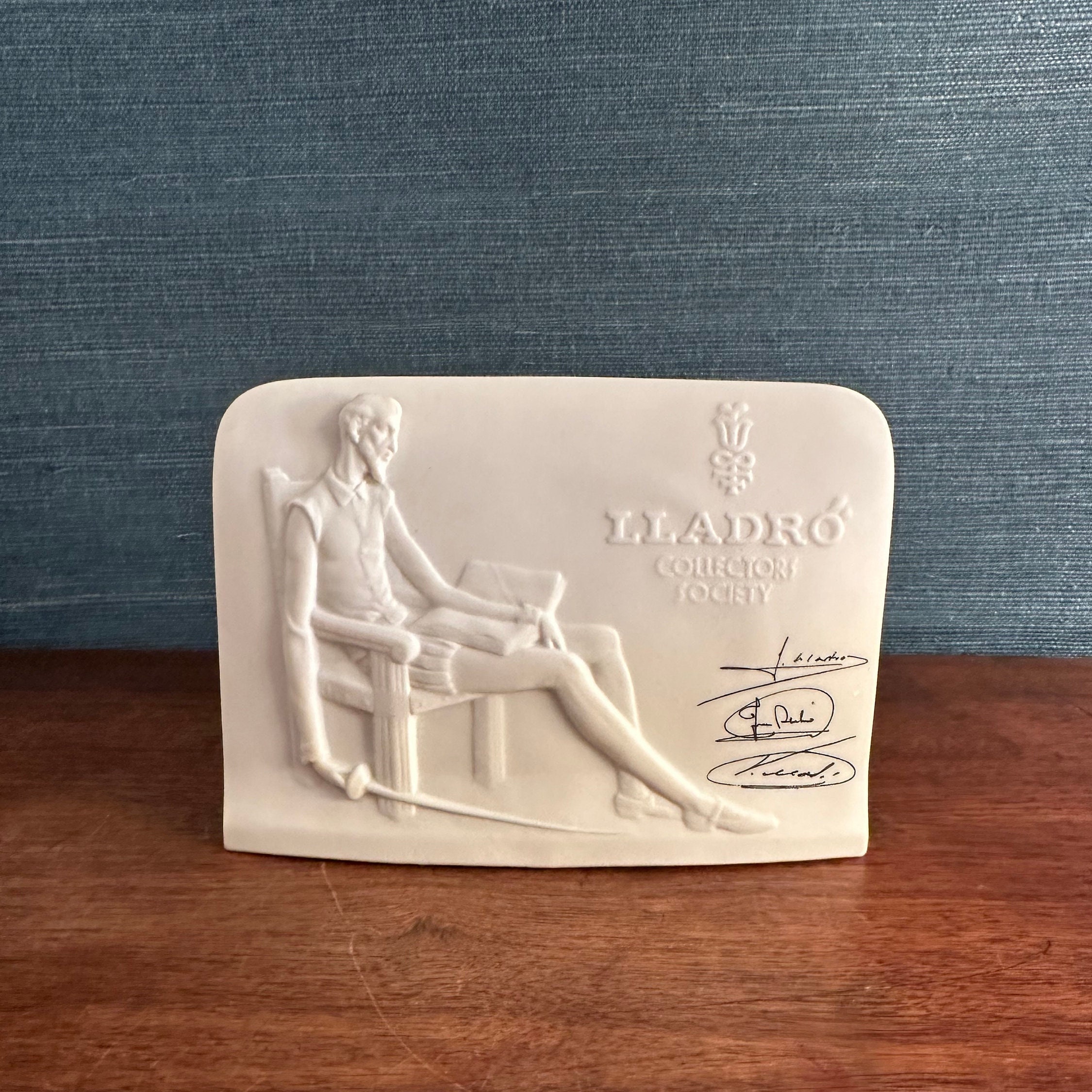 リヤドロ LLADRO ドン・キホーテ 磁器 ロゴ入りスタンド ドン