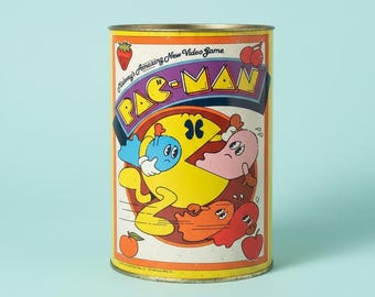 Vintage 1980 Chein Co. / Midway Pac-Man Trash Can