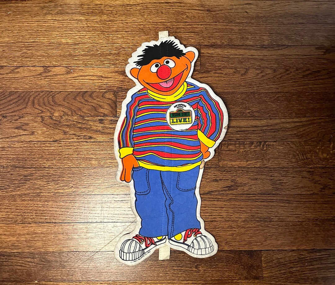 Vintage 1980 Ernie Felt Pennant: Sesame Street LIVE! Souvenir - Etsy
