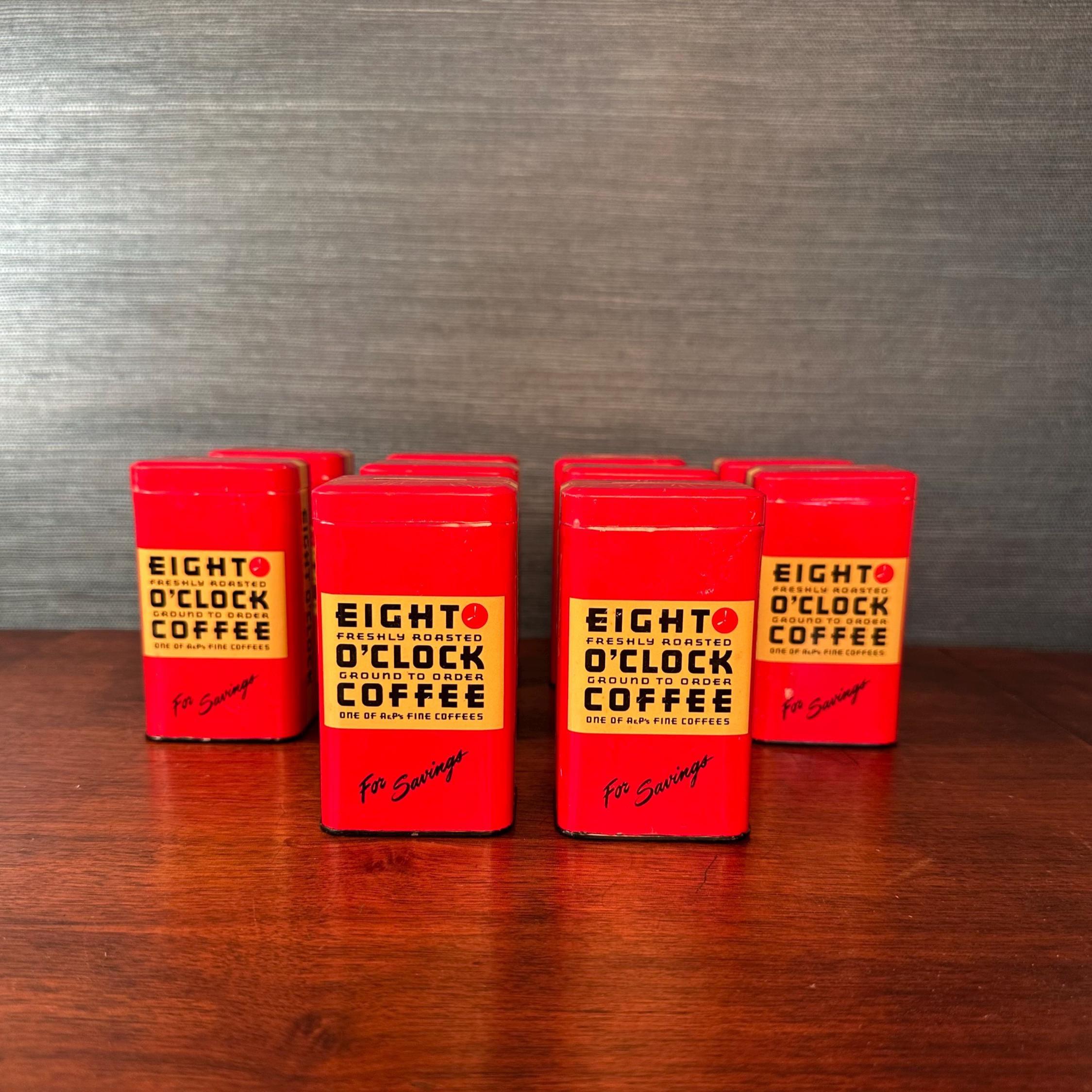 1950年代のヴィンテージ 8時コーヒー缶貯金箱 — 10個在庫あり - Etsy 日本