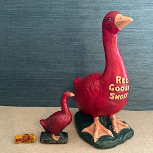 Antique Red Goose Shoes - Etsy