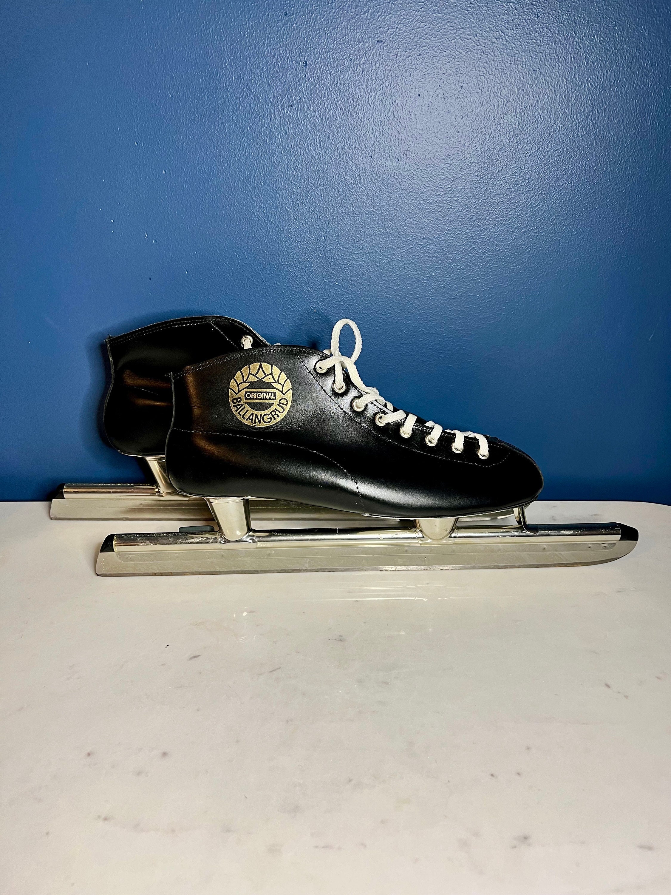 Vintage 60s Ballangrud Norwegian Racer Speed Skates in Black 