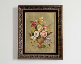 R. Rosini サイン入り 油彩画 花の静物 額装 F4号 インテリア il_340x270.7307590727_o7vt.jpg
