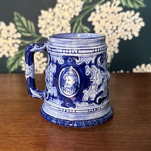 Antique B&C Ceramic Stein with Portrait of a Gentleman