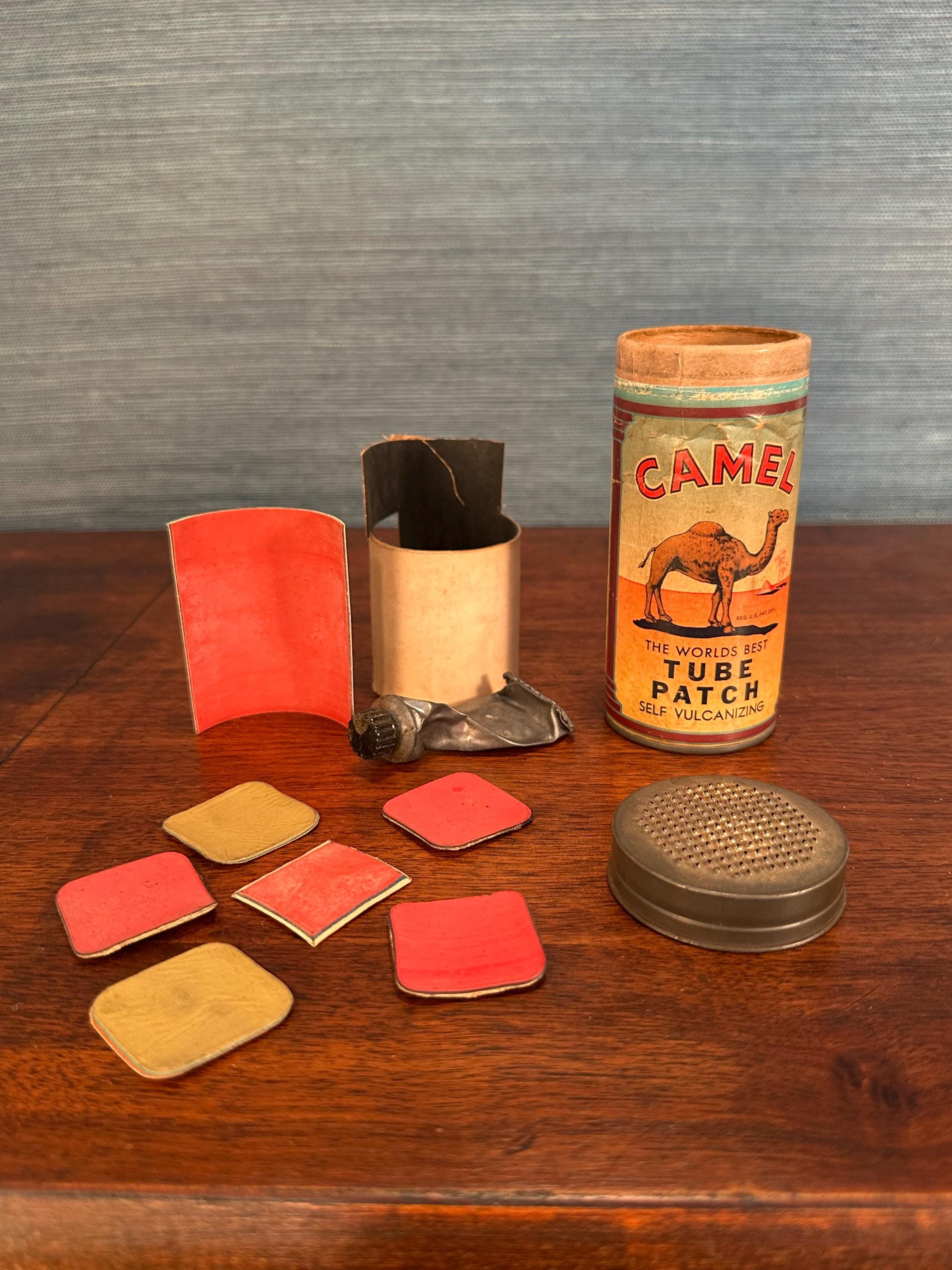 camel cigarettes patch Vintage 1940s Camel Cigarettes Tube Patch Kit With Contents Included
