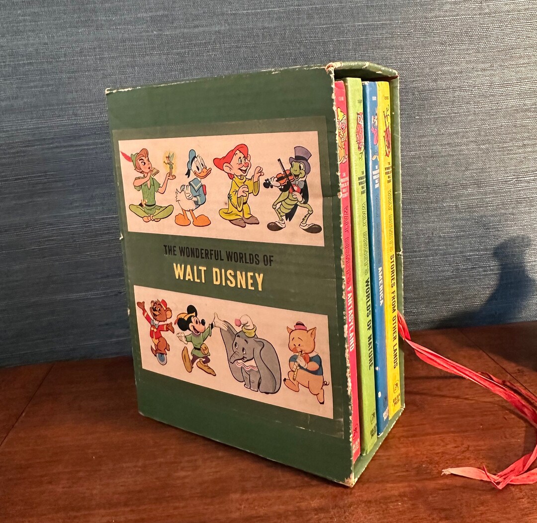 Vintage 1965 'the Wonderful World of Disney' Book Set and Box, Including Fantasyland, Worlds of Nature, America, Stories From Other Lands - Etsy Vintage 1965 'the Wonderful World of Disney' Book Set and Box, Including Fantasyland, Worlds of Nature, America, Stories From Other Lands - Etsy