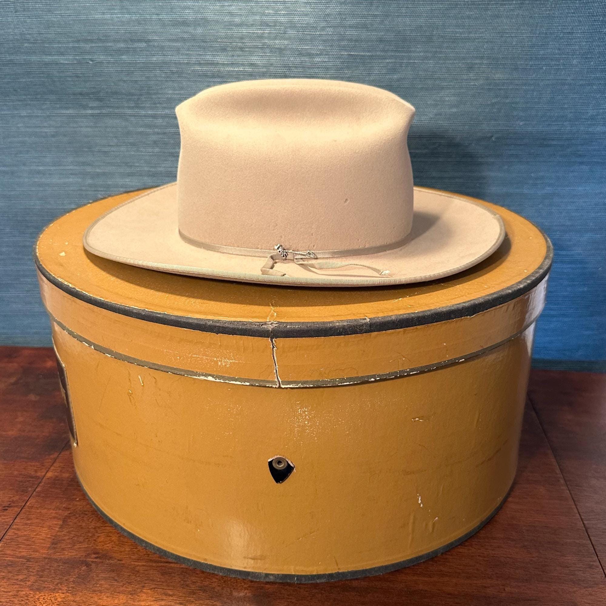 帽子 30s Vintage stetson open road 1/4 58cm Vintage Stetson Open Road Cowboy Hat With Original Hat Box