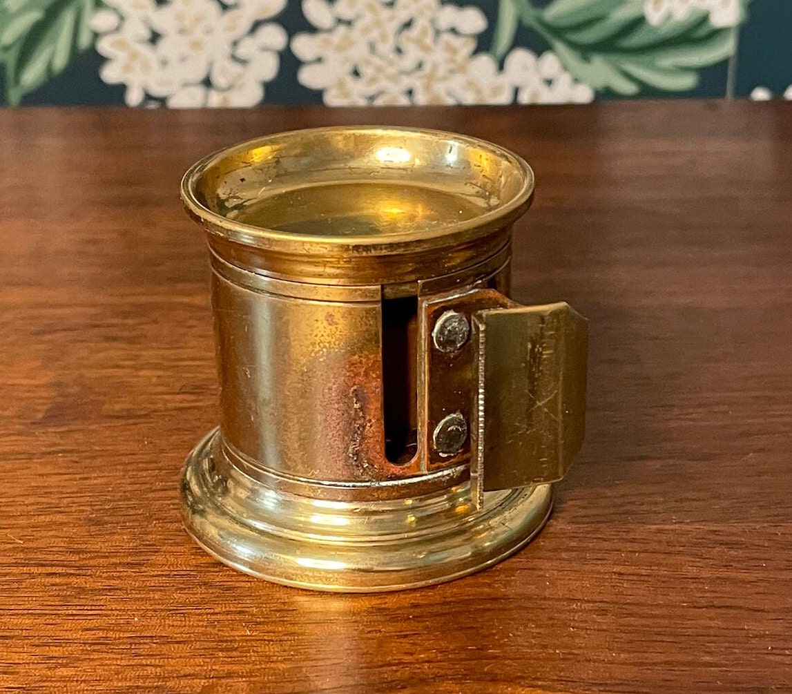 Vintage Brass Stamp Roll Holder Vintage Brass Stamp Dispenser Etsy