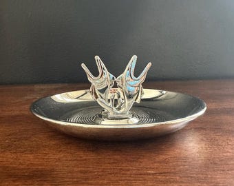 Cinzeiro Marlin estilo Pincherette cromado vintage