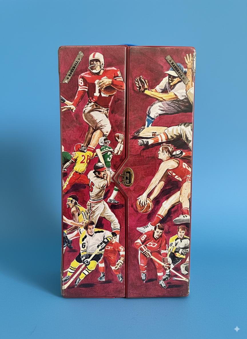Vintage 1978 Topps Super Sports Card Locker / Baseball Card Case 