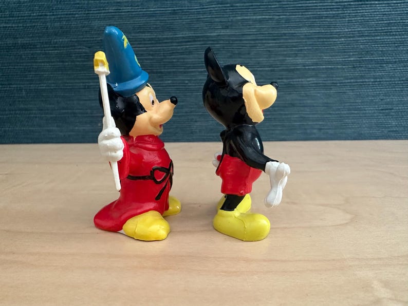 Lot of 2 Vintage Walt Disney Productions Mickey Mouse PVC Figures image 6