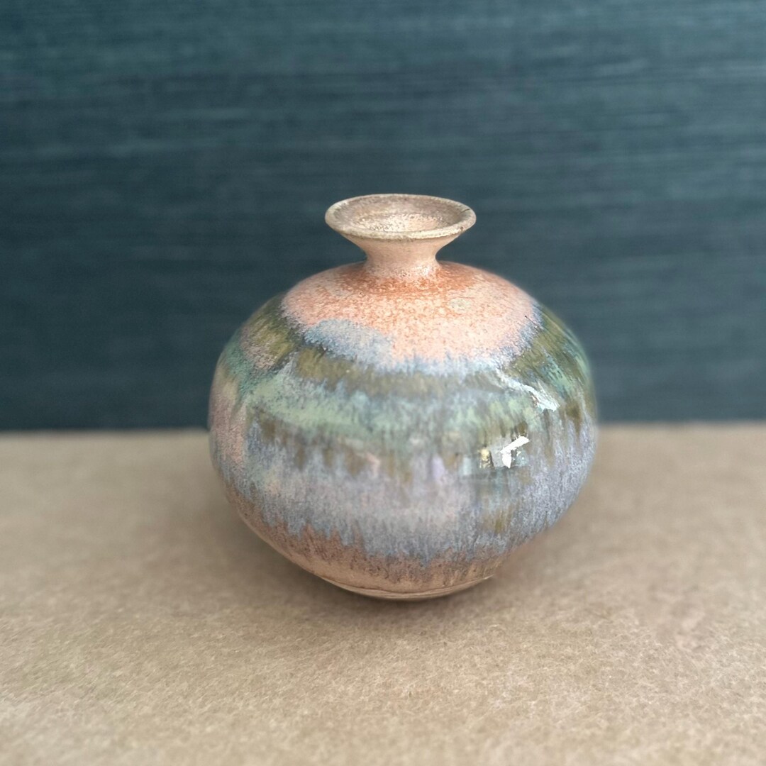 Vintage Signed Hand Thrown Studio Pottery Miniature Bud Vase - Etsy