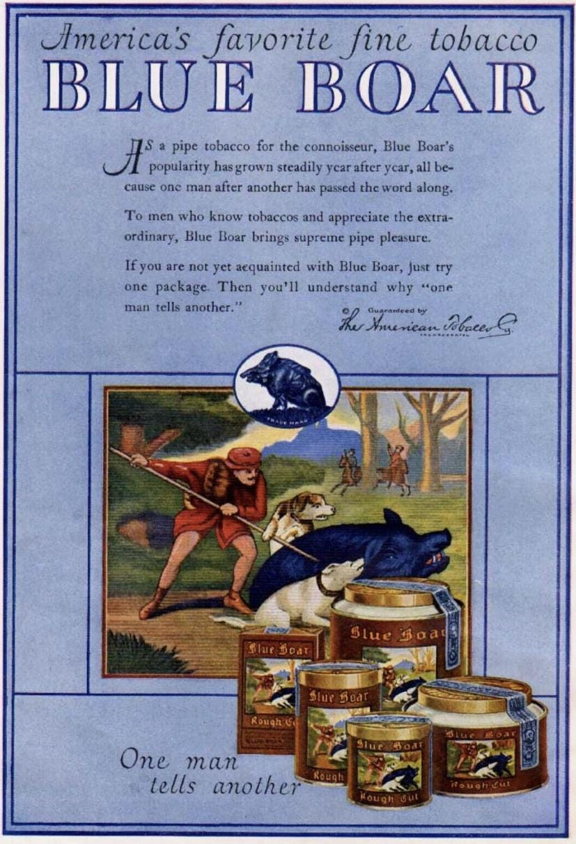blue boar tobacco Antique Tiffin Blue Pressed Satin Glass Blue Boar Pipe Tobacco Jar, Circa  1900