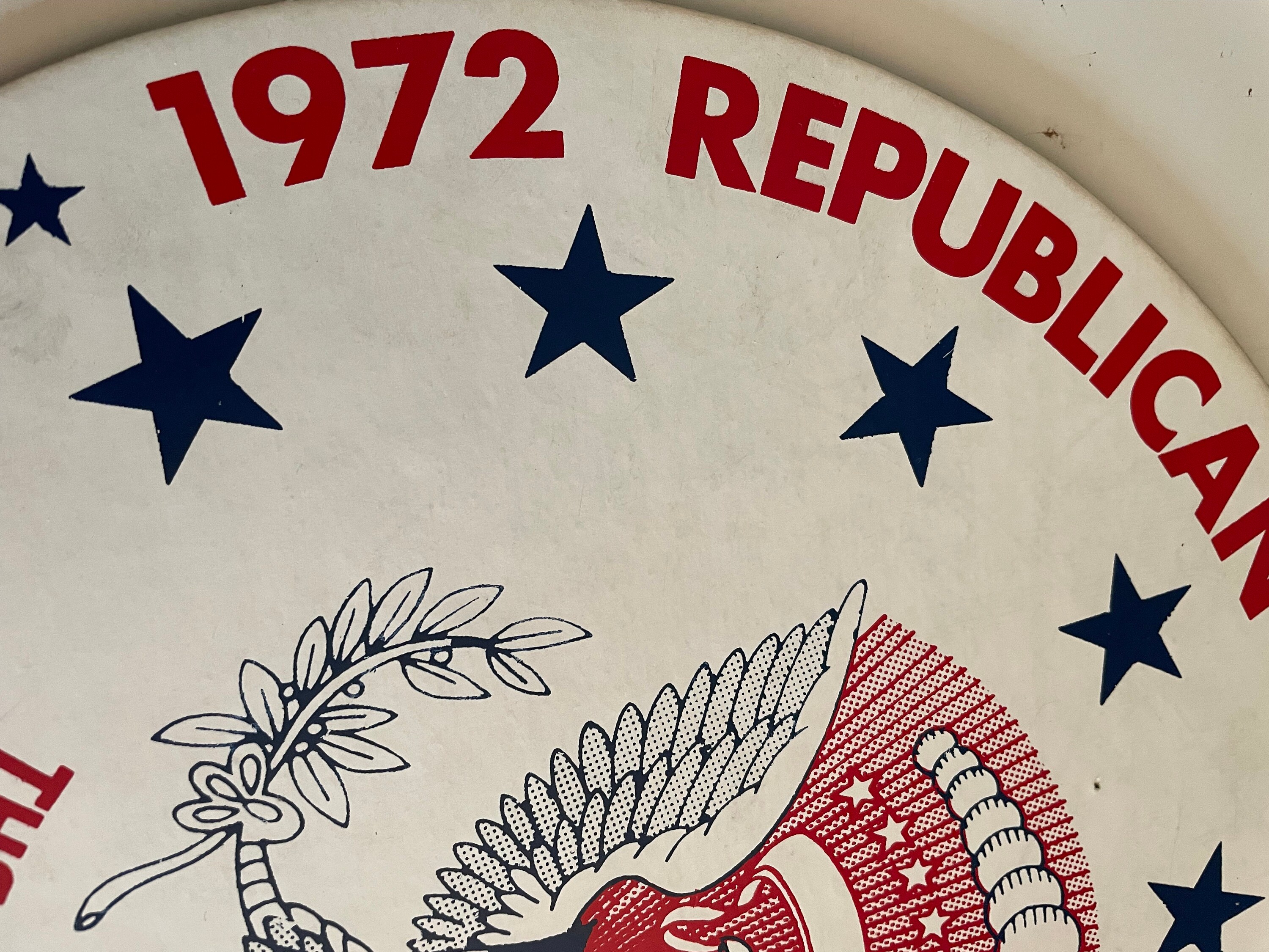 ヴィンテージの厚手段ボール製 1972 年共和党全国大会サイン - Etsy 日本