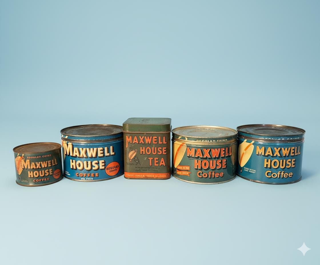Vintage Coffee Tin Lot - Etsy