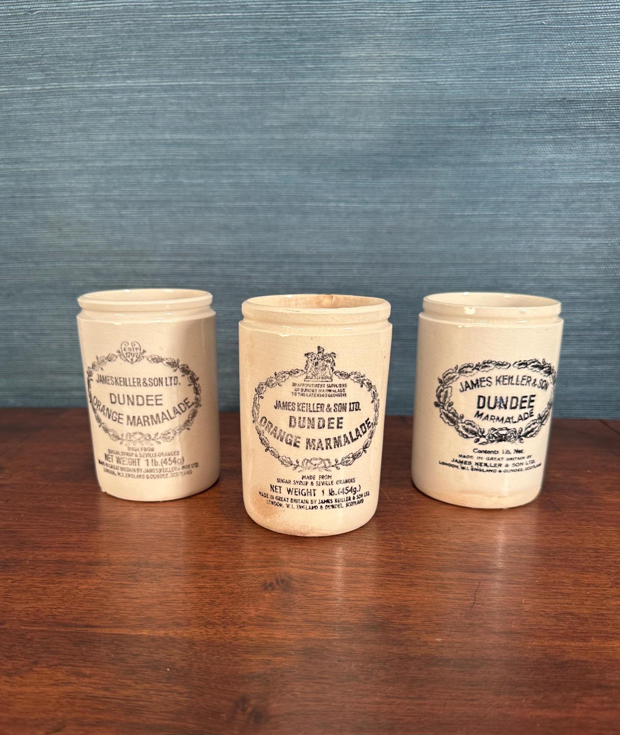 Trio of Antique James Keiller & Son Ltd. Dundee Marmalade
