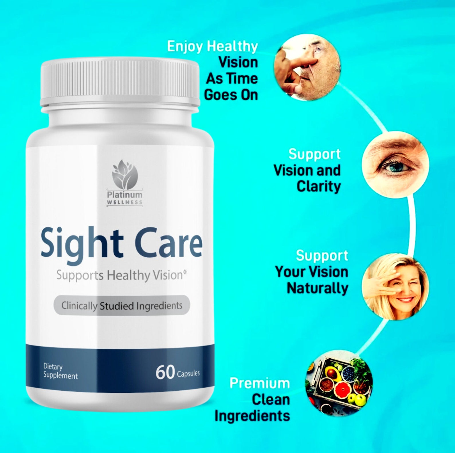 6 Packsight Care Vision,supports Healthy Vision and Eyesight60