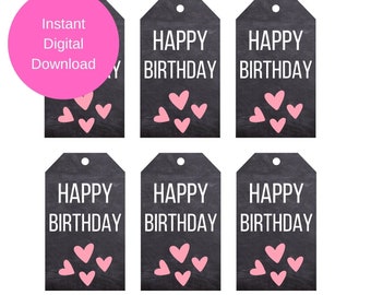 Happy Birthday Gift Tag Printable