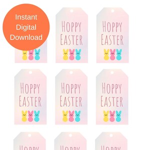Hoppy Easter Printable Gift Tag