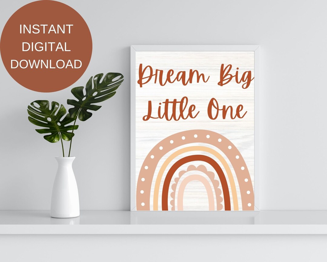 Dream Big Little One 8x10 Printable - Etsy