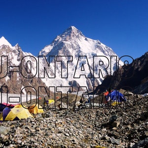 K2 (Chogori) 8611 m (Original Pictures HD, UHD & 4k) Second-highest and Deadliest Mountain on Planet Earth Snow-capped Peak Poster