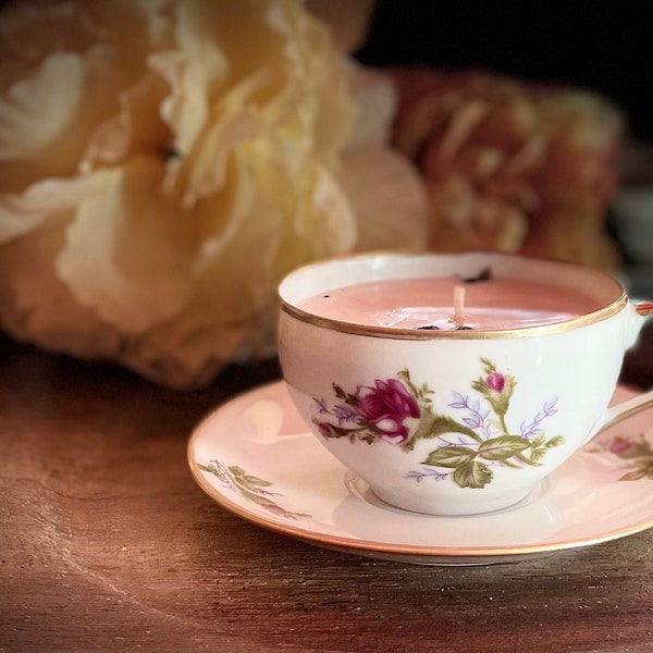 Tea Cup Candles Etsy