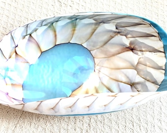 Murano Bowl / Fornace Ferro Turquoise Glass