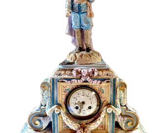 Rococo Revival Mantel Clock / C. 1880’s-90’s / France / Vion et Baury